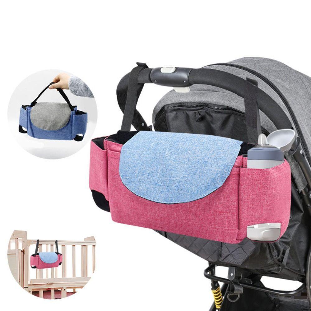 Multi Pocket Stroller Organizer Bag Large Capacity Pram Storage Bag  Baby Stroller Pouch