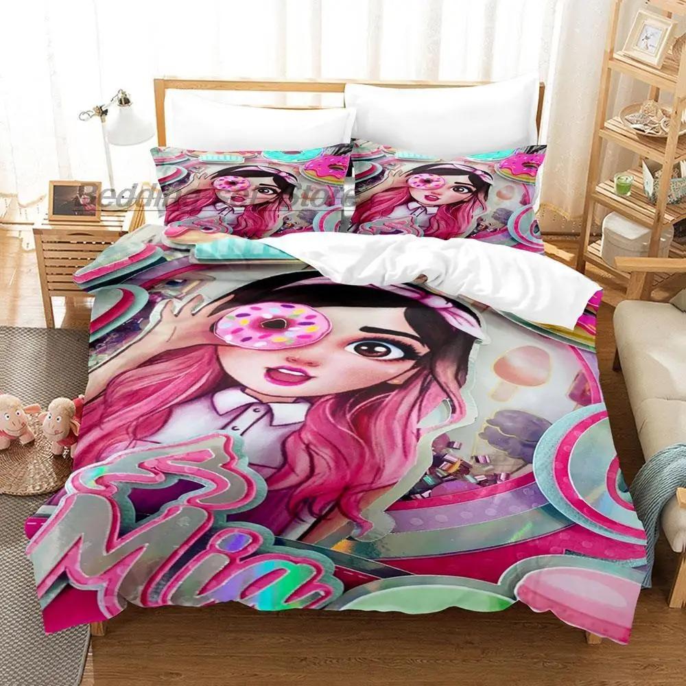 Mis Pastelitos Bedding Collection Single Twin Full Queen King Size Bed Collection Aldult Kid Bedroom Duvetcover Collections 3D Anime Bed Sheet Set