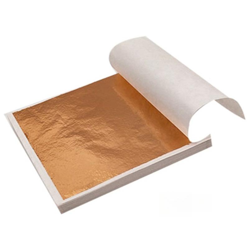 100 Sheets of Gold Foil Paper/Buddha Statues Various Colors Furniture Light Fixtures Handicrafts Decoration Color Aluminum Foil