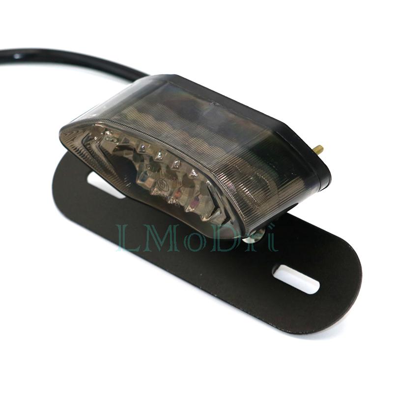 LMoDri Motorcycle Portable Integrated LED Brake Turn Signals Tail Lights Motorbike Rear Turn Indicators Accessories Brake