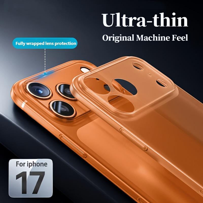 Ultra Thin Translucent Shockproof Phone Case for iPhone 17 16 Pro Max 17Pro Clear Matte Cases for iPhone 15 14 13 Pro Max Cover