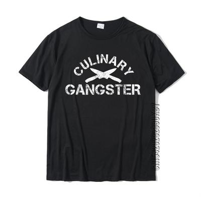 Funny Chef Culinary Gangster Kitchen Knifes Cooking Gift Tshirt Cotton Tops Tees For Unisex Comics Tshirts Crazy Prevalent