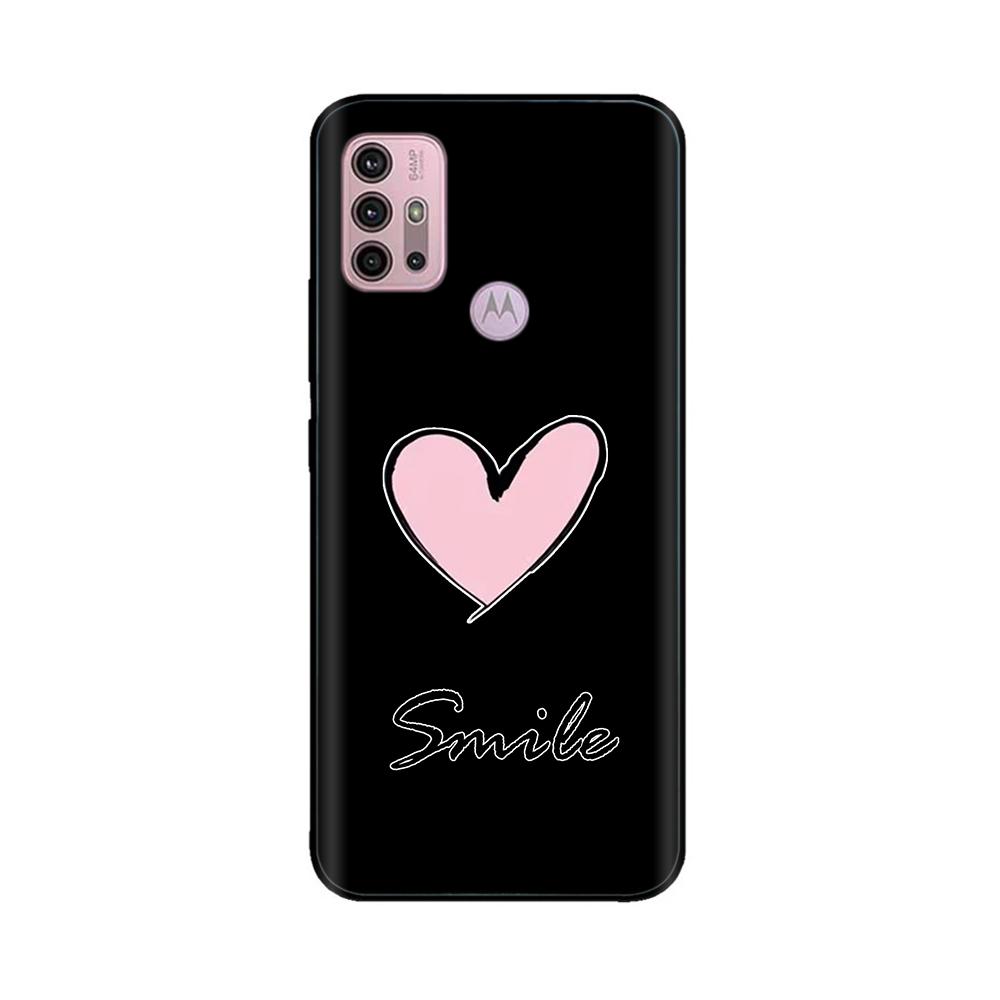For Motorola Moto G20 Case XT2128-1 XT2128-2 Cover Cute Cartoon Painted Soft Silicone Phone Case For Moto G10 G30 G20 G60 Capa