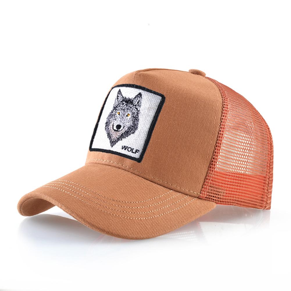 K Snapback Czapka Trucker Męska Oddychająca Siatka Czapki Baseballowe Dla Kobiet Outdoor Casualowa Czapka Baseballowa Z Naszywką Z Haftem Wilka