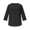 Women's Fashionable Casual  Neck  Colour Three-Quarter Sleeve T-Shirt Top