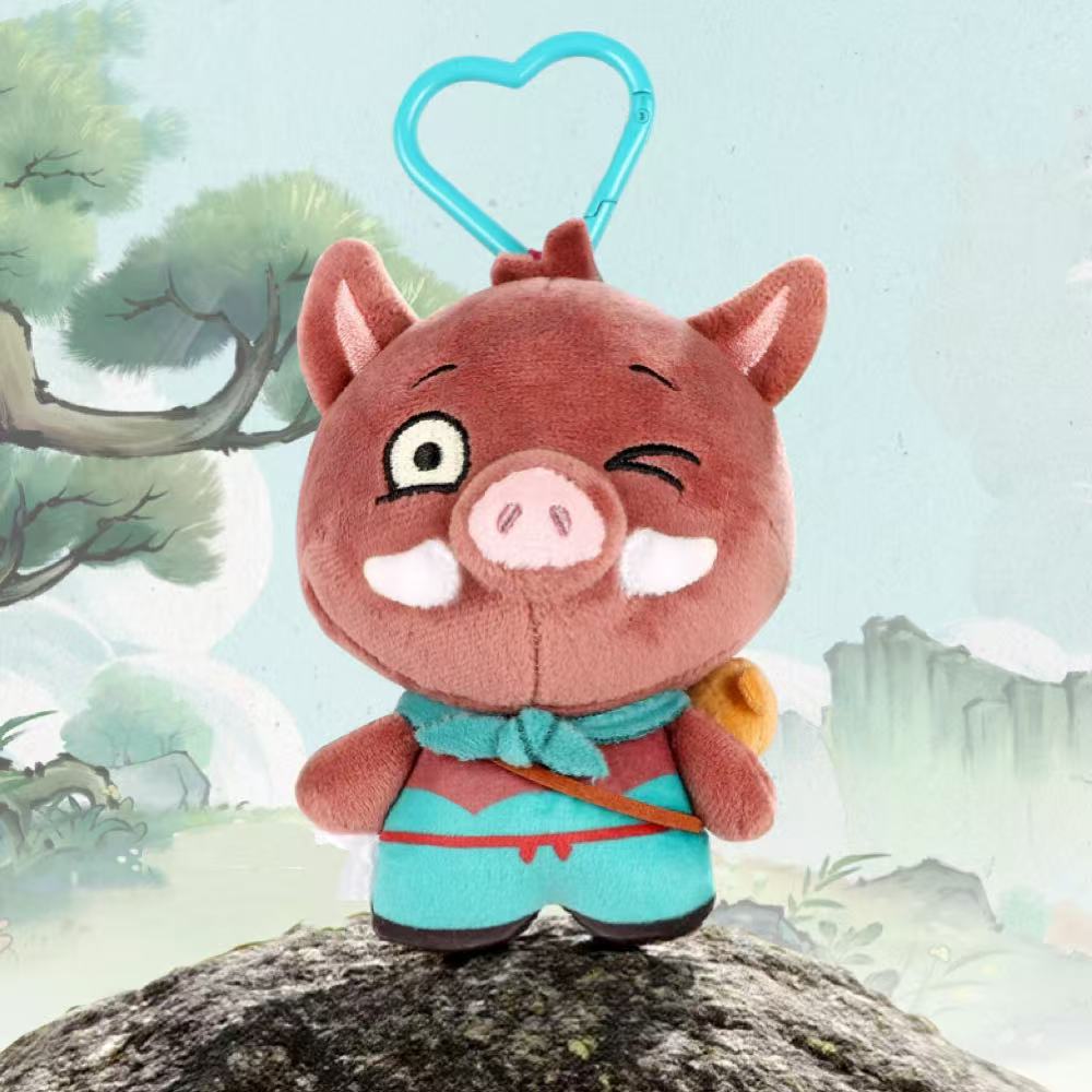 

Брелоки-мини-плюшевые монстры горы Лангланг – Милый демон-поросенок и Горилла-зверь, мультяшные куклы для ключей от машины, сумок и подарков OPP Bag Packaging