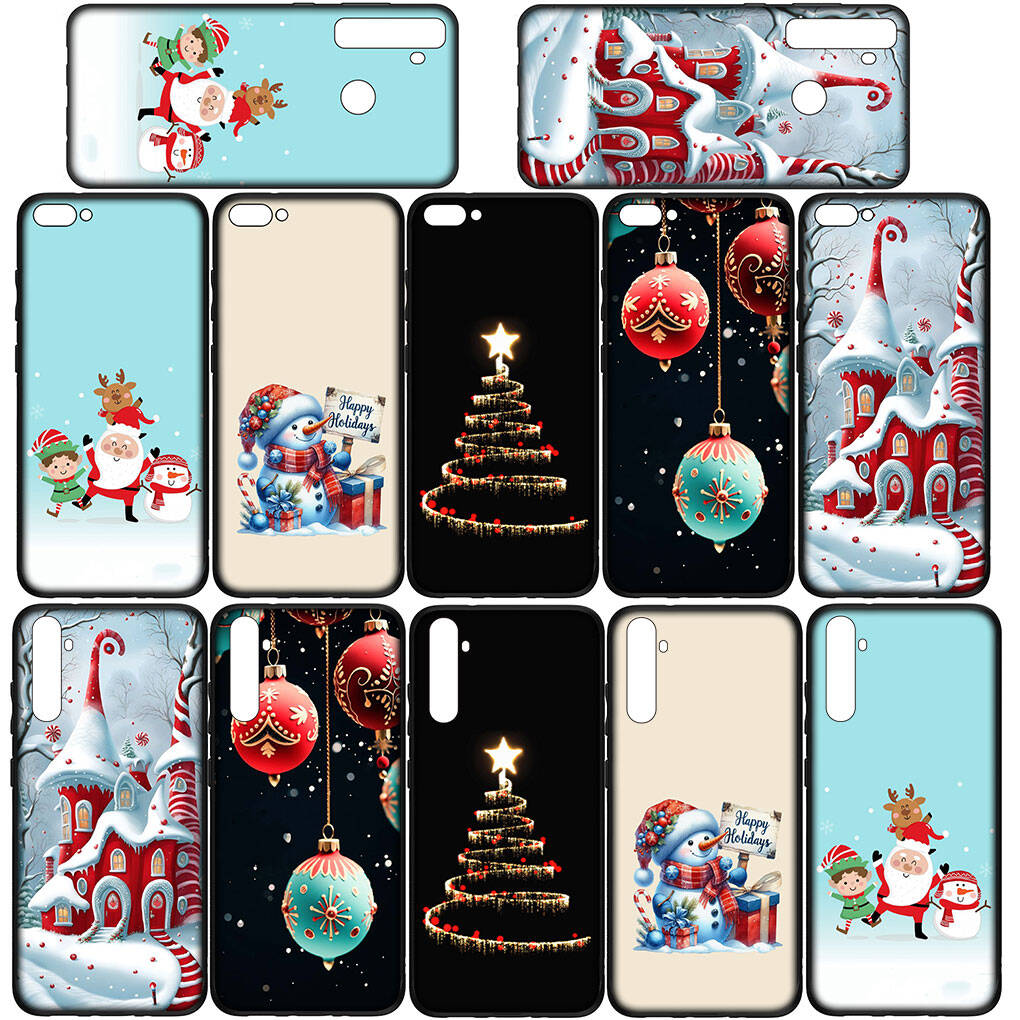 Phone Case for iPhone 17 16 15 Xiaomi Poco F8 F7 X7 X6 M8 C85 C75 C71 Redmi Note 14 13 12 11 Pro Max A3 A4 14C 13C 15C Merry Christmas Tree Deer Cover