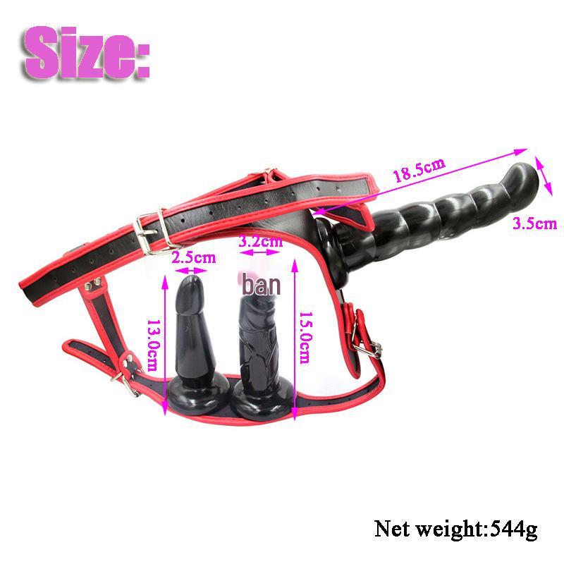 Orissi Black-Purple Double-Headed Dynamic Dildo Pants for Same-Sex Use