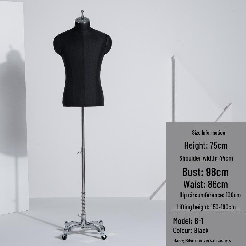 Luxury Men's Suit Mannequin Display Rack for Formal Wear Stores
