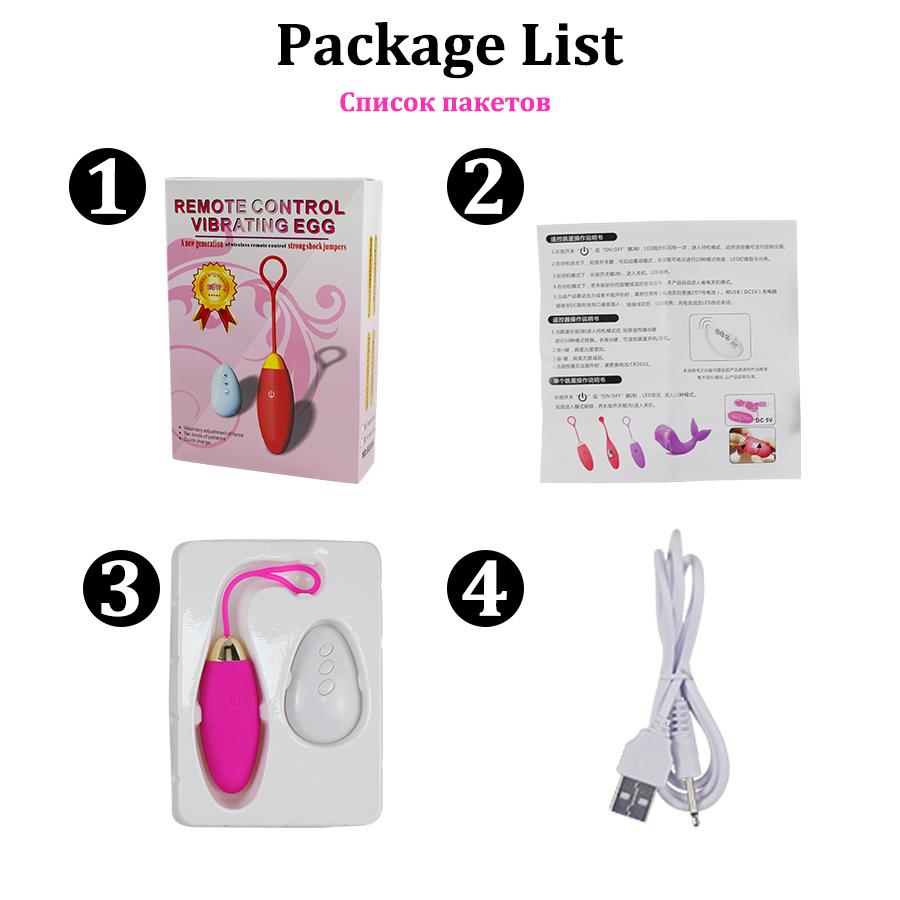 Wireless Remote Control Vibrator for Women Vagina Eggs G Spot Clitoris Massage Adult Sex Toys for Woman