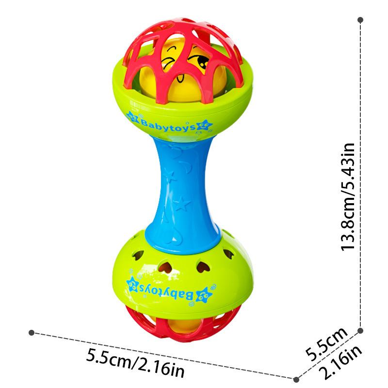 Baby's Hand Grasping Ball Baby's Grasping Training Hand Rattle Newborn's Stroking Toy Infant Teething