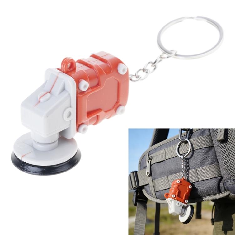 Practical Mini Grinding Machine Keychain Plastic Keyring Double Purpose Solution for Small Tasks Daily Enhancement