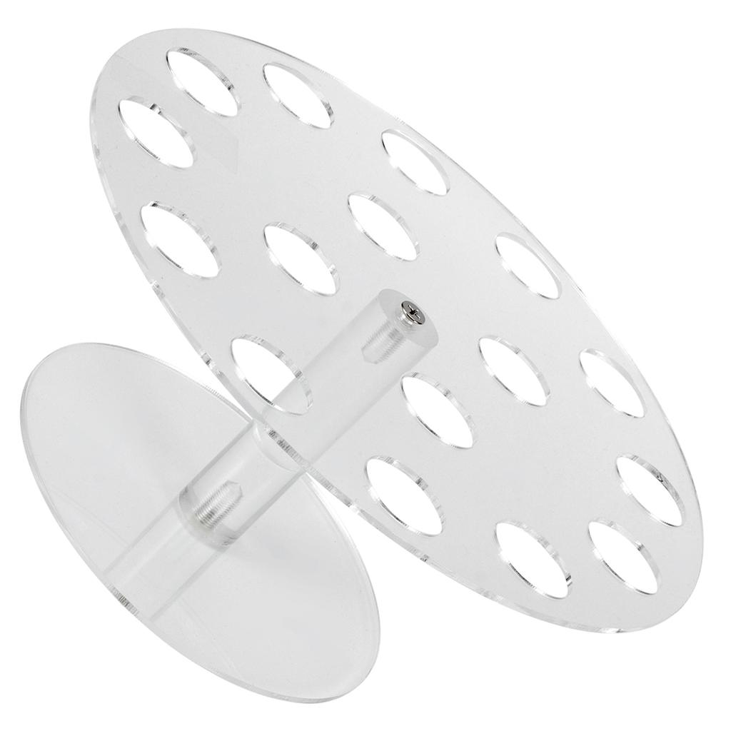16 Holes Clear Acrylic Ice Cream Rack Cone Holder Display Stand for Home Kitchen Party Supplies