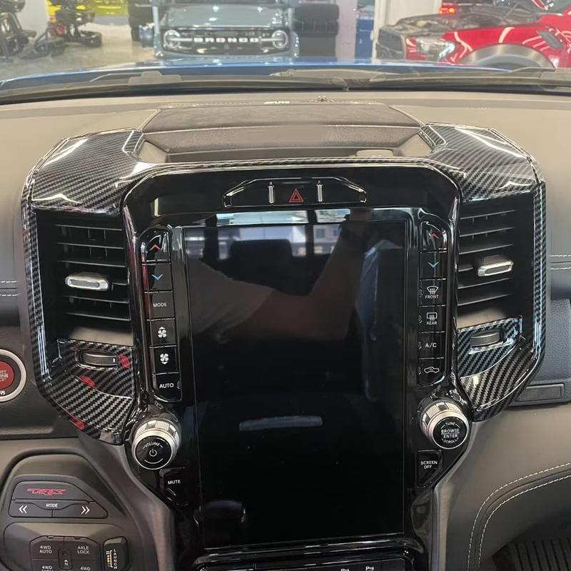 For Dodge Ram 1500 TRX   2024 ABS Steering Wheel Frame Dashboard Armrest Handle Panel Air Outlet Vent Trim Gear