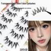 DFY65 Dense Big Curls Transparent Band False Eyelashes - Manga-Ready and Voluminous
