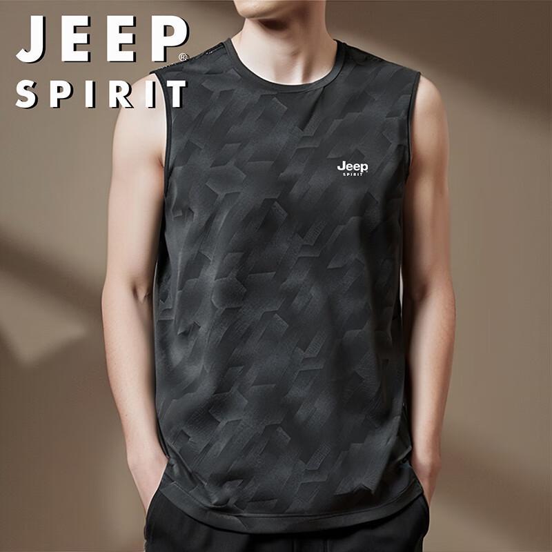 Мужская спортивная майка JEEP SPIRIT из ледяного шелка, быстросохнущая XL