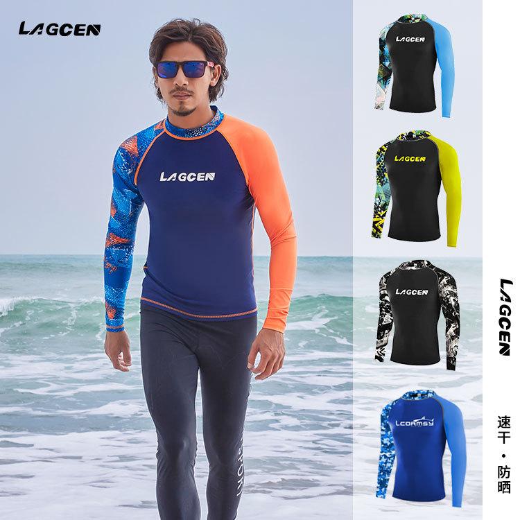 Pánský potápěčský oblek, plavky, rychleschnoucí plavky s dlouhým rukávem