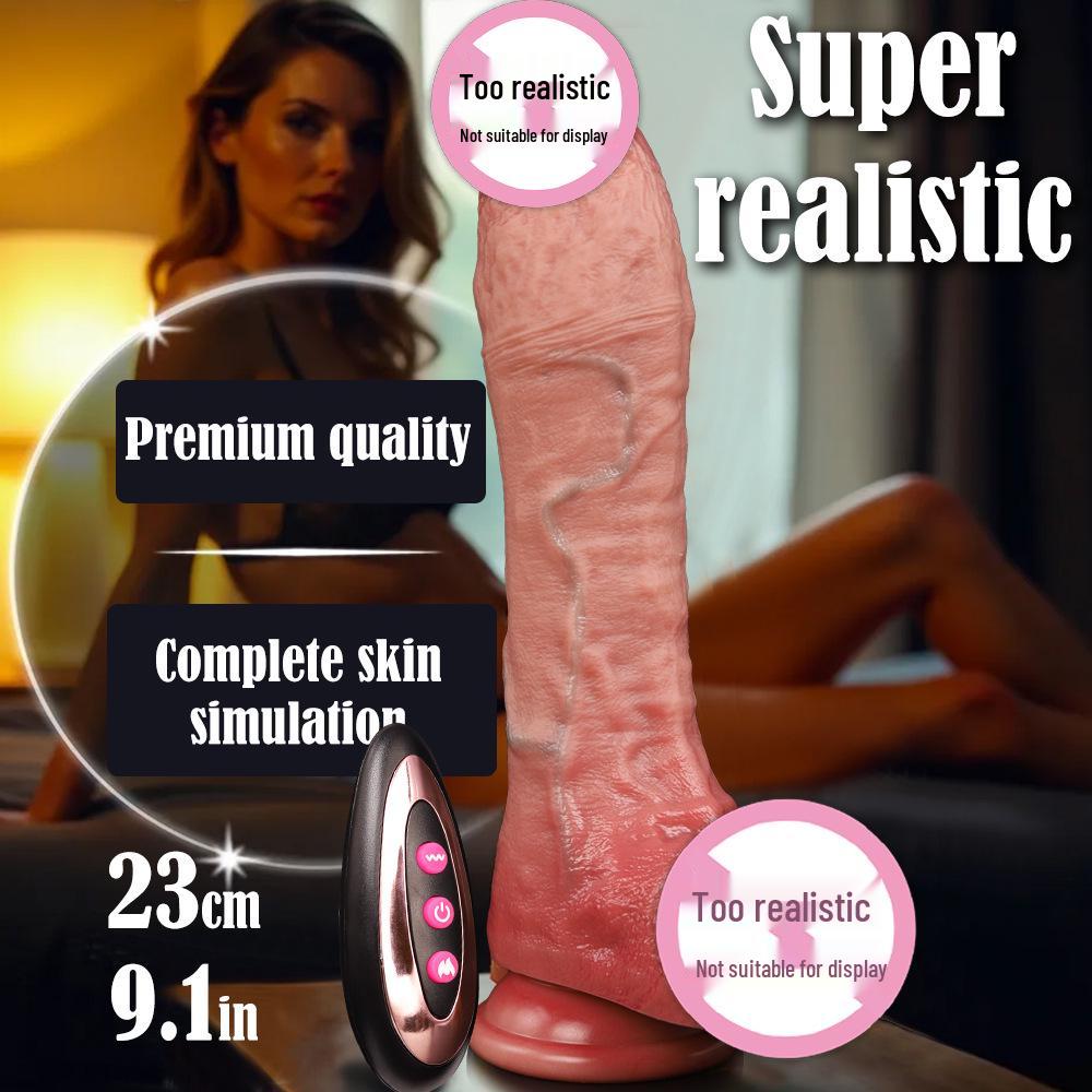 Bendable Electric Vibrating Silicone Wand with Heating Function - Adult Female Masturbator