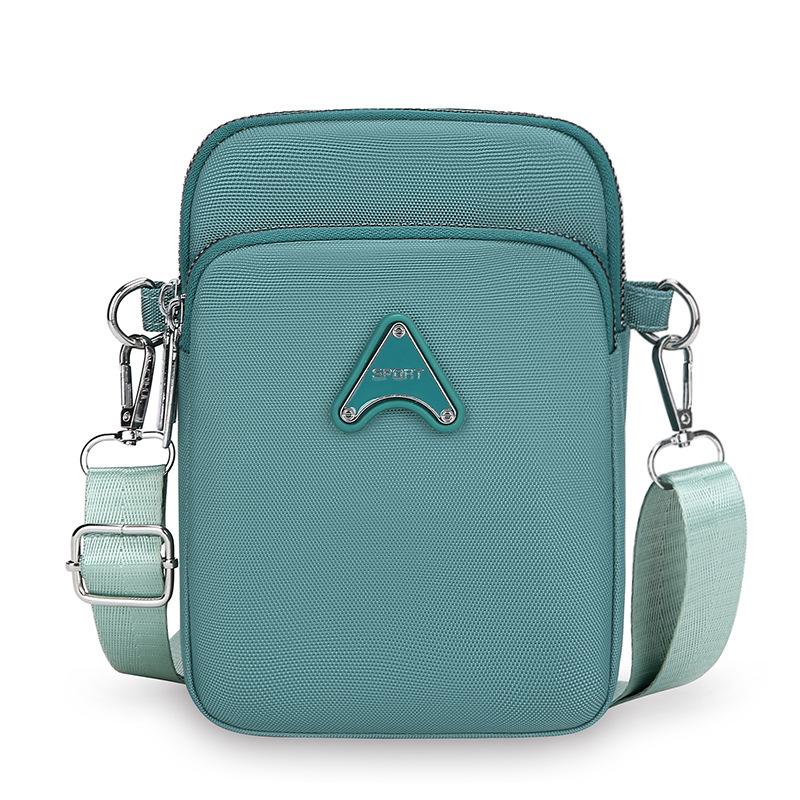 Line vertical three-layer shoulder bag women's solid color casual versatile mini messenger bag temperament solid color lipstick change bag