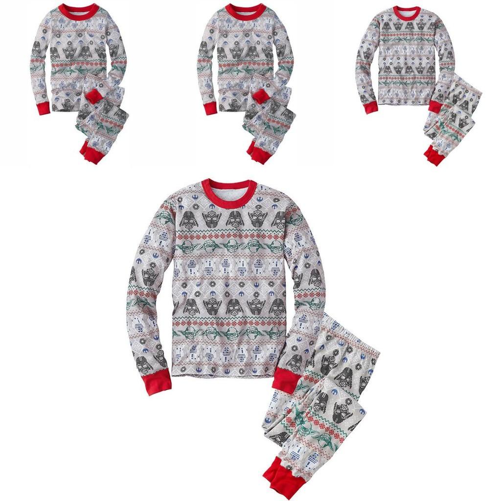 Star Wars Kinderpyjama mit bequemer Baumwollmischung zum Faulenzen und Schlafen für die Familie