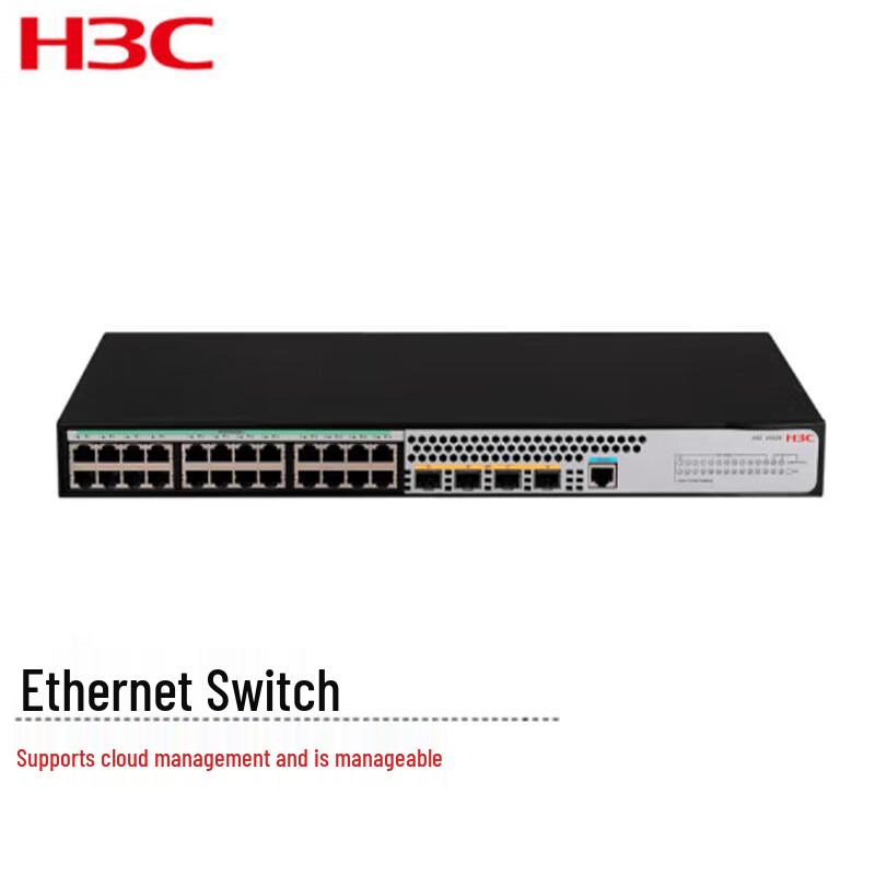 

H3C US528 24-Port Gigabit 4-Port 10G SFP+ Layer 3 Managed Switch
