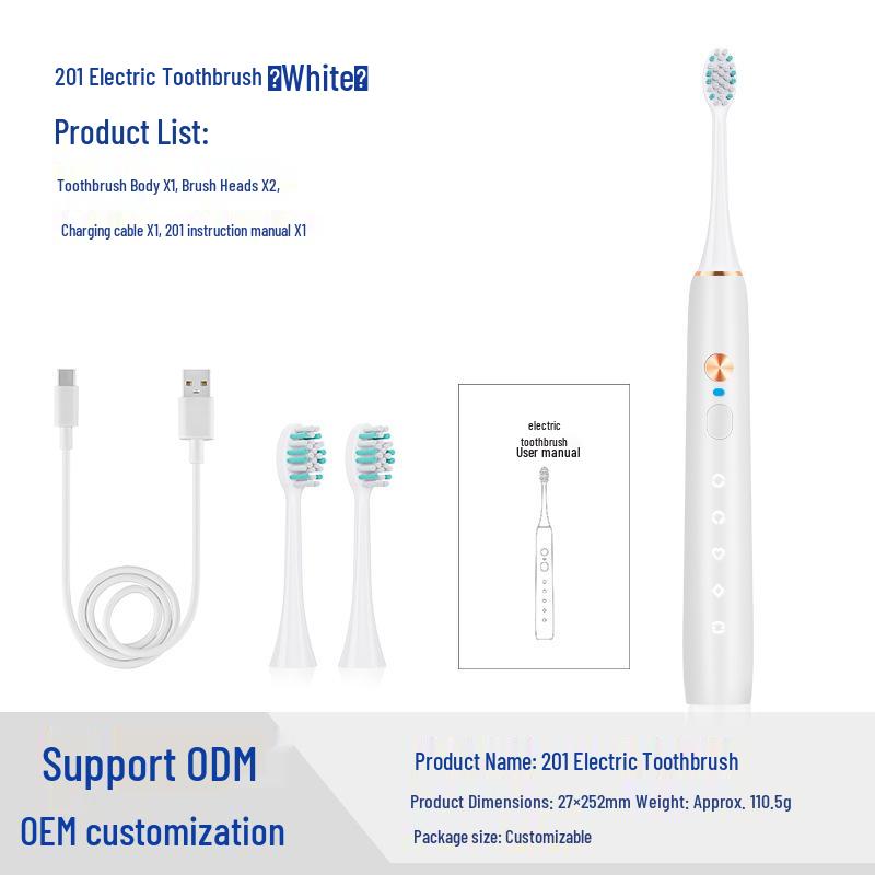 Custom Electric Toothbrush Gift Set with Smart Soft Bristles and Magnetic Levitation Motor
