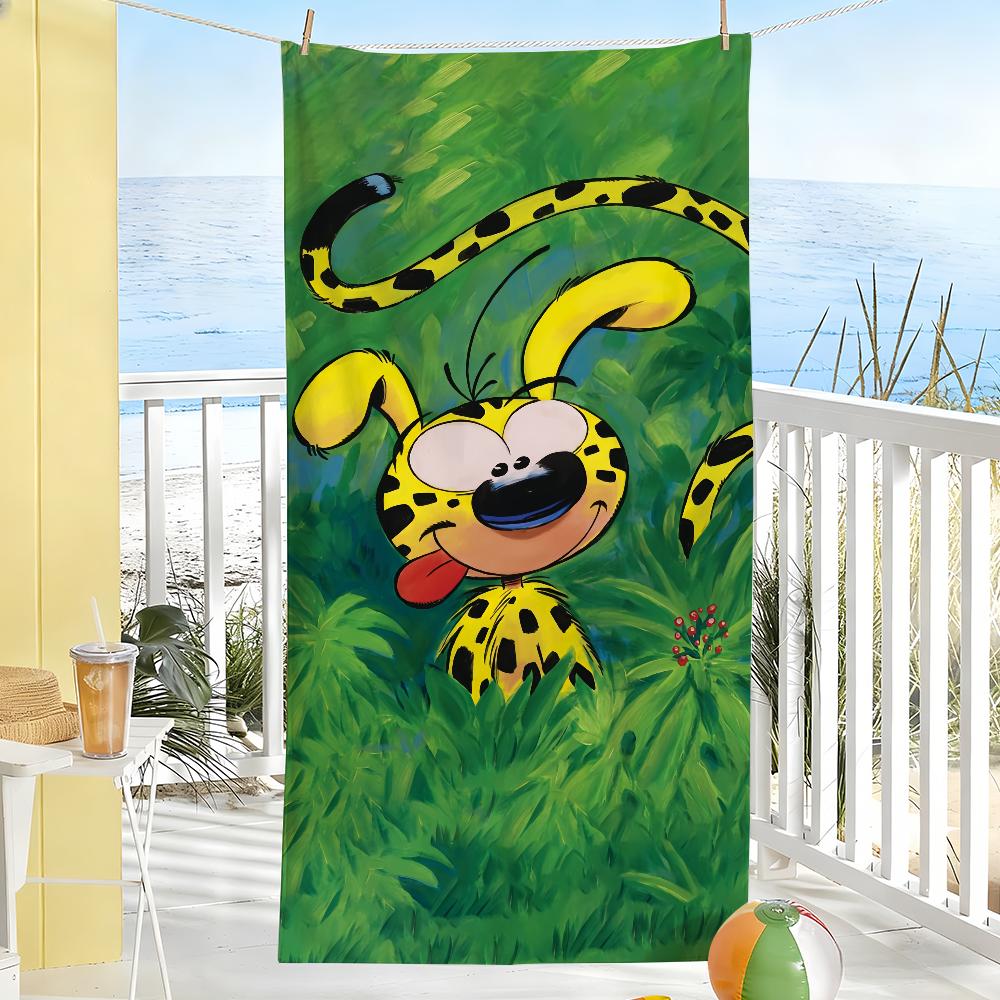 Asciugamano Divertente Carino M-Marsupilami Cartone Animato Morbido Piscina Regalo Per Viaggio Palestra Doccia Campeggio Asciugatura Rapida Sportivo Grandi Asciugamani da Spiaggia