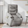 VidaXL Fauteuil de massage inclinable gris nuage tissu 3310274