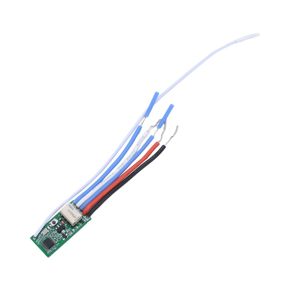 DC3V-18V Mini Wireless Remote Control Switch 433MHz LED Light Remote Switch Micro On/Off Relay Module for Light DIY Curtain