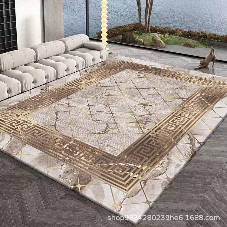 European Style Living Room Decoration Carpet Coffee Table Mat Bedroom Study Carpet Anti Slip and Wear-resistant