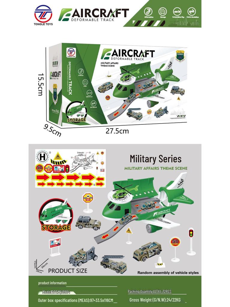 Multifunctional Inertial Airplane Toy Set - Large Size Gift for Children