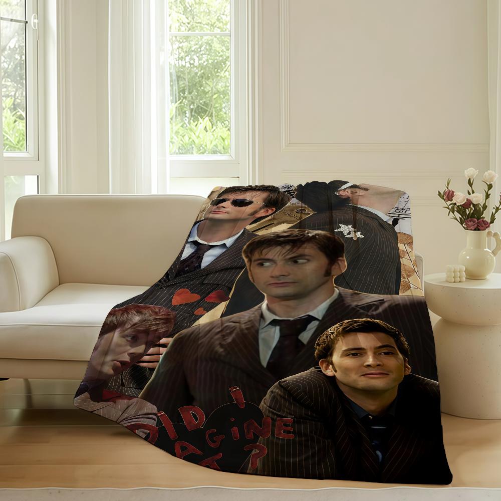 Scottish actor Divid tennant Blanket For Sofa Office Bed Plane Travel Sleep Read Relax Camping Soft And Warm