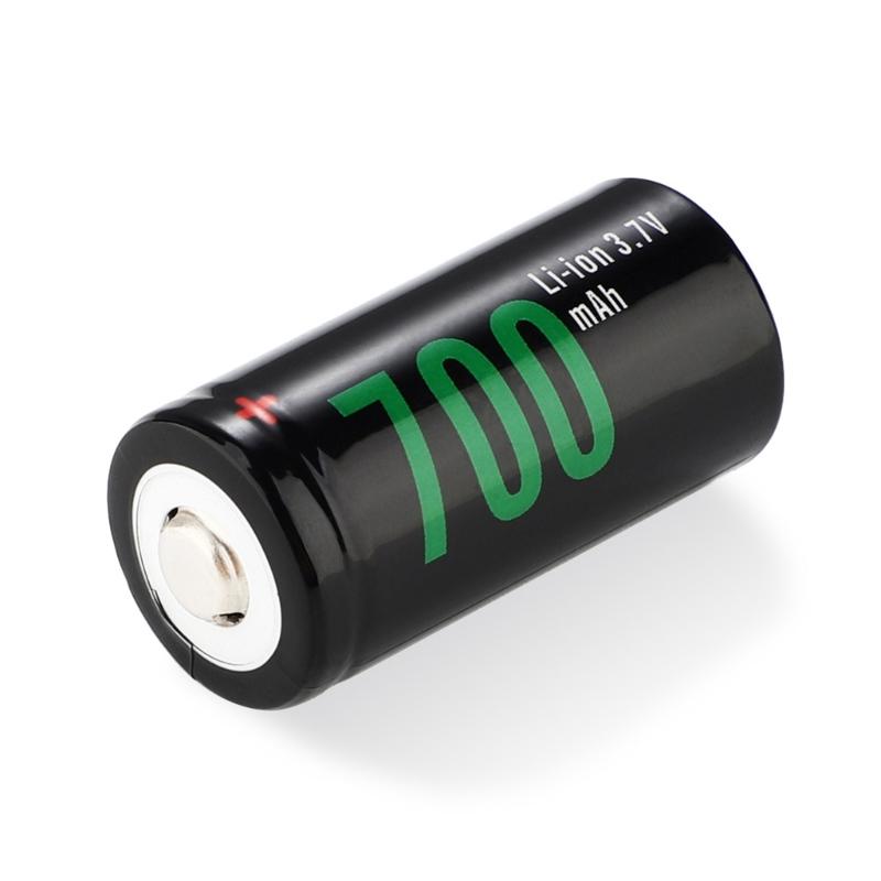 Pack Of 4 CR123A 3.7V Rechargeable Lithiums Batteries 700mAh For Flashlights Toys And More