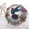 1pc Colorful Hummingbird Amidst Floral Mandala Automatic Opening and Closing Umbrella - Lightweight 3-Fold Design, Suitable for Fans, Travel, Daily Us