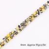 1strand 4/6/8/10/12mm Natural Stone Beads Yellow Stripes Malachite Druzy Crystal Quartz Beaded Birthstone DIY Fashion Jewelry