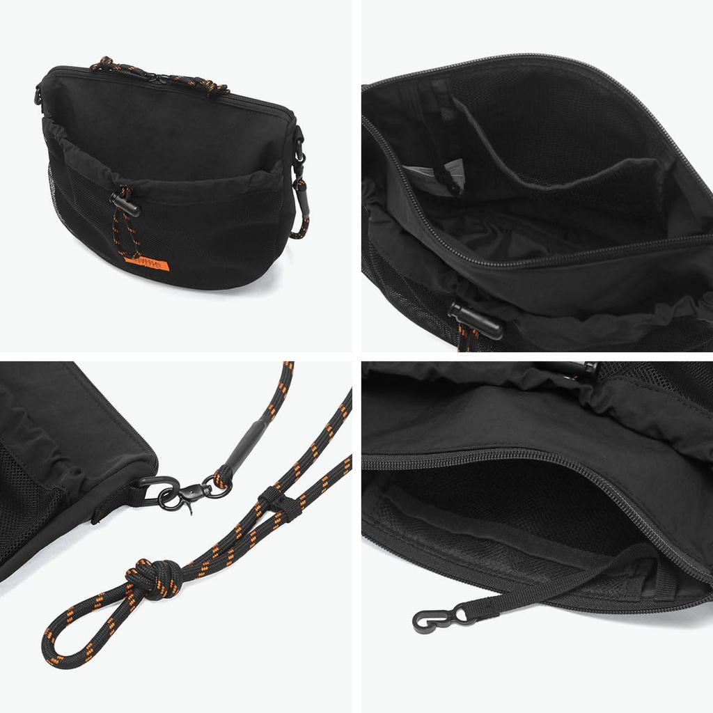 Universal Overall UVO-195 Black FR Shoulder Bag, 6L (Adjustable Strap)