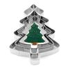 3PCS Christmas Tree Cookie Cutter Set Stainless Steel Biscuit Mold for Baking Cake Dough Pastry Christmas Baking Accessories