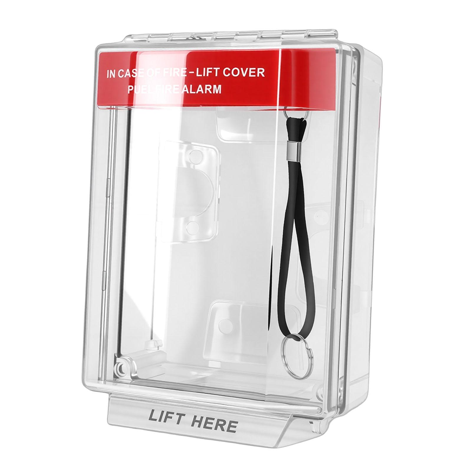 

Fire Call Point Cover with Pull Station IP67 Water Proof Heat Proof Manual Call Point Protective Guard for Home Office