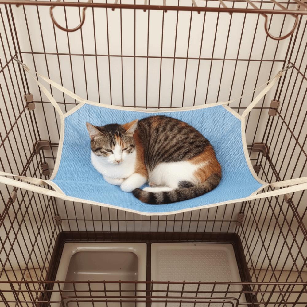 Bequeme Haustierkäfig Hängematte Verschleißfeste Hängende Schlafmatte Katzen Hängematte Innen