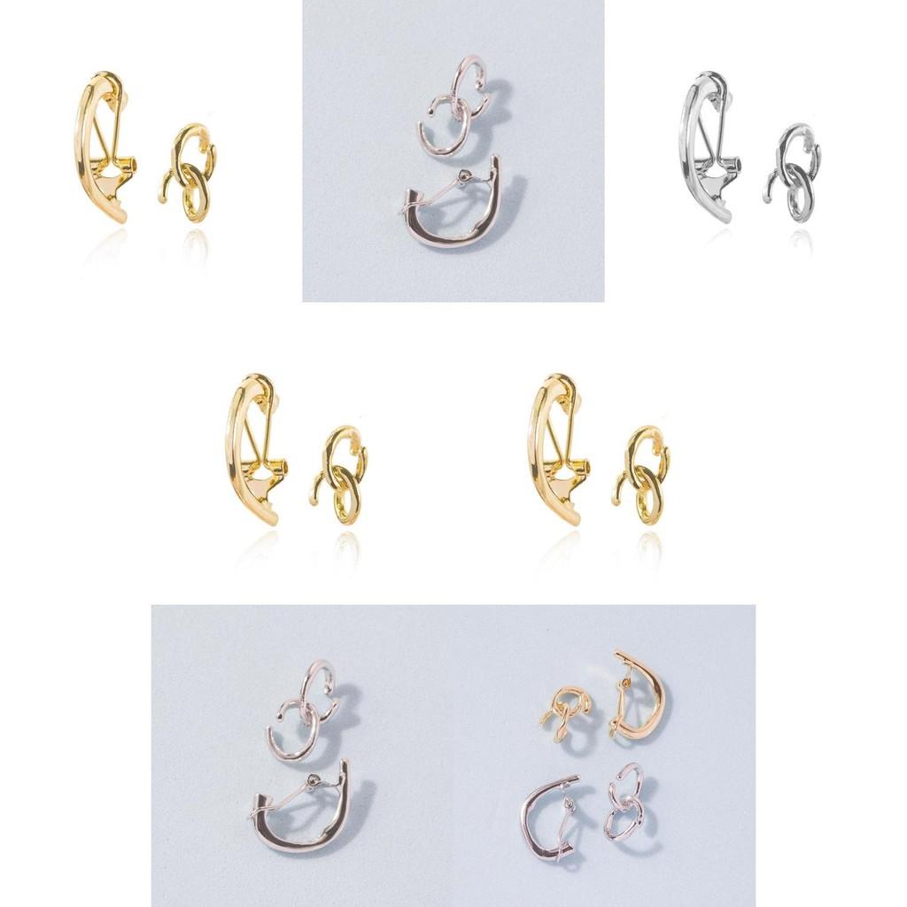 Unique Simple Design Geometric Alloy Ear Cuffs Non-piercing Fashion Accessory