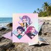 1pc KPop Demon Hunters6 Beach Towel, Beach and Seaside Swimming Pool Equipment, Fashion Pattern, Rectangular, Travel Essentials