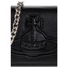 VIVIENNE WESTWOOD Hazel Logo Embossed PU Crossbody Shoulder Bag Small Women Bags Black 4603000XWS000DN403