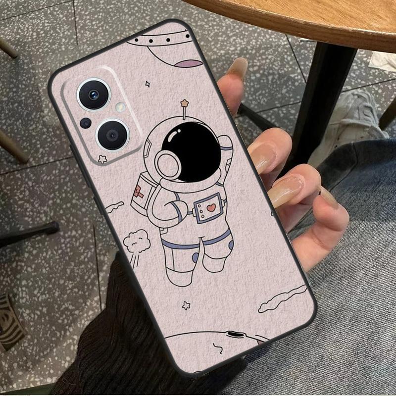 Cute Galaxy Astronaut For OPPO Reno 7 8 Lite 8T 14F 13F 11F 12F 10 11 12 13 14 Pro OPPO Find X9 X8 X5 X6 Pro Case