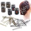 300PCS 2Colors Hairdressing Hairpins Clips Clamps Wavy U shaped Clip Hair Accessories 6 Types