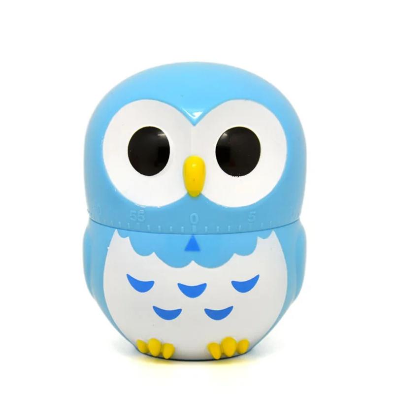 Cartoon Owl Timer Kitchen Cooking Oven Mechanical Timer Easy Operate Baking Helper Home Decoration for Children and Adults3