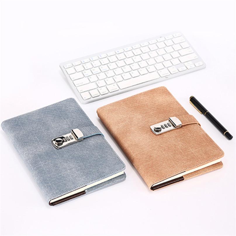 Fashion Creative Password Lock Notebook Code Book Office Supplies
