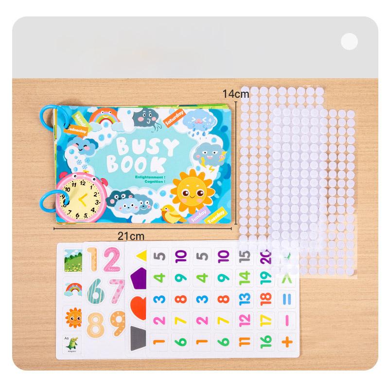 Kids Montessori Toys Quiet Book My First Busy Book DIY Puzzle Animal Numbers Matching Game Educational Toys For Children