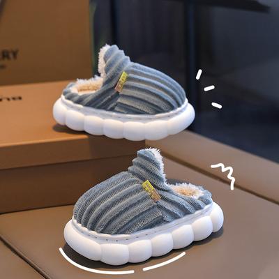 Herbst- und Winter Kinder Indoor Warme Samt Baumwollpantoffeln