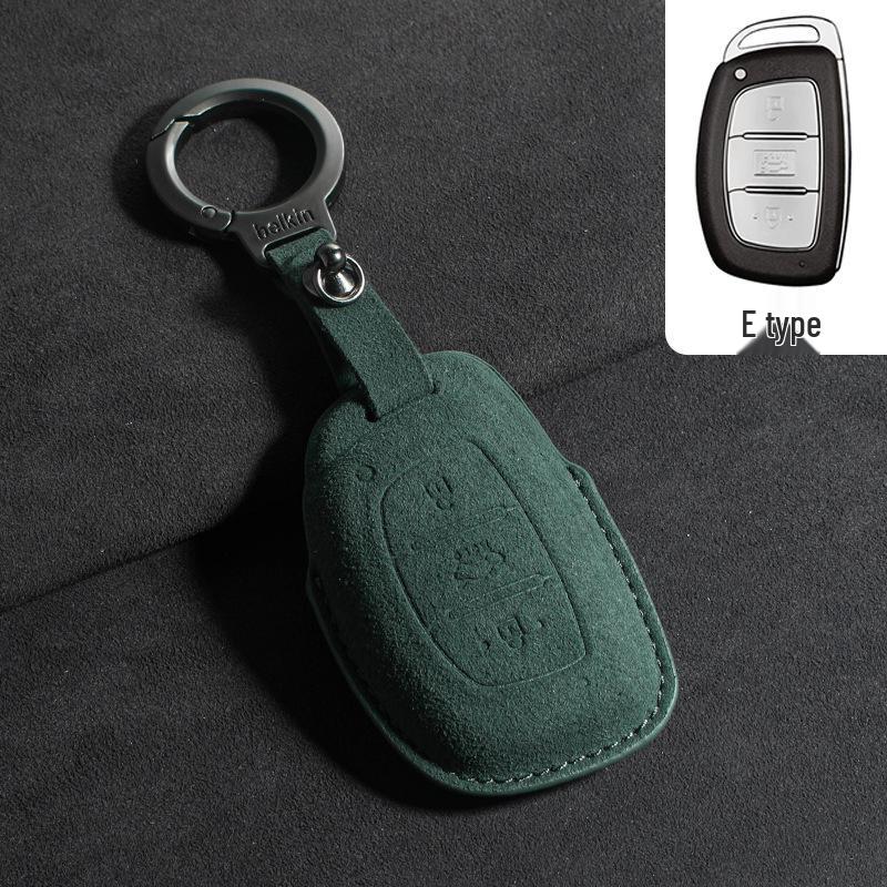 Suede Key Covers for Beijing Hyundai: ix35, MUFASA, Mingtu, Elantra, Yuena, Sonata