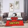 Snoopy Cartoon Dog Pilot Blankets Fleece All Season  Multi-function Lightweight Throw Blanket for Bed Office Bedding Throws